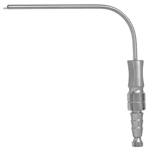 Tube d'aspiration Frazier 9 pouces (170 mm) longueur de travail 11 French 90 degrés avec stylette - Product Image 1