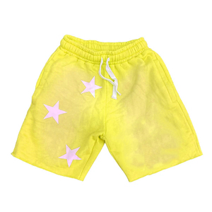 Pantalones cortos transpirables con lavado ácido para hombre, pantalones cortos de entrenamiento de secado rápido, logotipo de estrella impreso, informal, sólido para correr - Product Image 5