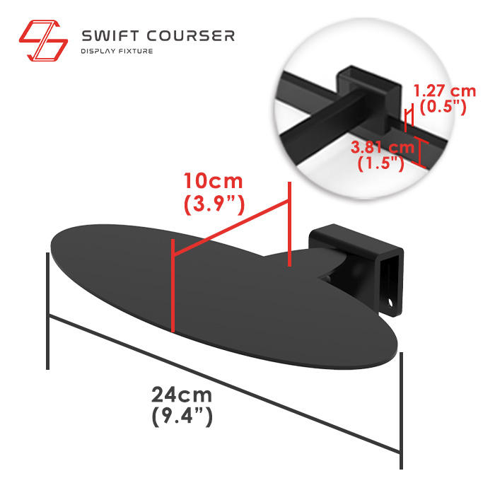 Holder (Black) + Metal Shelf (Black)