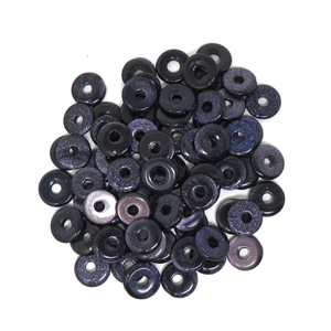 Donuts de Cristal Natural, Donuts de Piedra de Cristal Blue Goldstone, Gemas de Cristal, Gemas de Reiki, Donuts Curativos, Ágata, Mayorista - Product Image 4