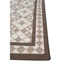 Alhambra Ivory Flat Weave Wool <b>Rugs</b> Geometric Handmade Rectangle <b>Rugs</b> for Home for Living Room Bedroom Hallway-Model ADWL-13164 - Product Image 4