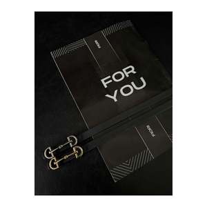 Set of 2 Long Buckle Thin Women's Belt, <b>Jacket</b> Belt, Shirt Belt, Dress Belt - Black-Gold-<b>Silver</b> - Product Image 3