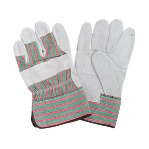 Guantes de trabajo de cuero más populares Guantes de cuero de vaca Split Work Gardening Heavy Duty Brand Cowskin Guantes de cuero de piel de oveja - Product Image 4