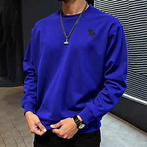 เสื้อกันหนาวมีฮู้ดสำหรับผู้ชายเครื่องแต่งกายลำลองแบบสวมหัวผ้าคอตตอนหนาสไตล์สตรีทแวร์เสื้อกีฬาแฟชั่นใส่สบายสำหรับฤดูใบไม้ร่วงและฤดูหนาว - Product Image 3