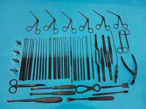 Juego de 58 Piezas de Instrumentos para Timpanoplastia Manual y Microcirugía de Oído, Herramientas ORL con Recubrimiento Negro, Alta Calidad, Certificación CE - Product Image 5