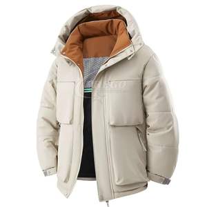 Veste matelassée décontractée pour homme, coupe ample, anti-bactérienne, coupe-vent, respirante, style streetwear, avec capuche et multiples poches sur le devant - Product Image 5