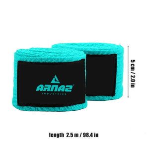 Bandages de boxe classiques à texture lisse et soutien fiable, légers et à fermeture sécurisée - Product Image 3