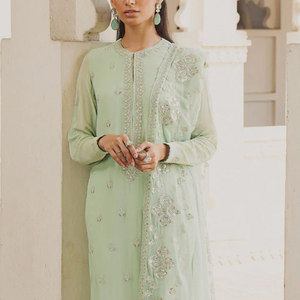 Vestido de algodón y césped para mujer de alta calidad, cantidad a granel, venta al por mayor, MOQ bajo con decoraciones, botón de encaje de diamantes a la venta - Product Image 3