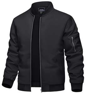 Veste coupe-vent simple et confortable pour homme Vêtements pour homme Streetwear décontracté Veste de baseball pour pilote de mode Manteau - Product Image 1
