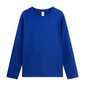 T-shirt unisexe 100% coton 220g col en coton peigné épaules tombantes longueur de coupe modèle personnalisé écran lourd pour hommes - Product Image 3