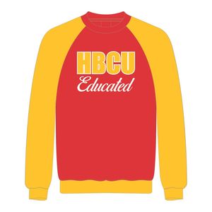 Hbcu เสื้อสเวตเชิ้ตแขนแร็กแลนสีแดงสดมีการปักลายลูกไม้แบบกรีกสมาคมสมาคมวิทยาลัยอันศักดิ์สิทธิ์โลโก้ตามสั่ง - Product Image 2