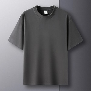 Camiseta de Alta Calidad 100% Algodón, Talla Grande, Personalizable con Logotipo de Impresión Digital, 220 g/m², Camiseta Lisa con Cuello Redondo para Hombre, Camiseta Personalizada - Product Image 2