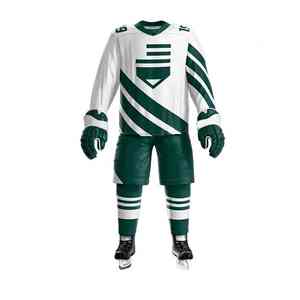 Uniforme de Hockey sobre Hielo de Equipo, Servicio OEM, Sublimación Personalizada con Paneles de Malla Transpirable, Ajuste Flexible, Tejido de Poliéster 100% Duradero - Product Image 1