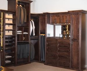 Prima Lady's Vestiaire Personnalisé Homme Placard Armoire En Bois Massif pour Appartement Villa - Product Image 5