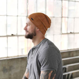 หมวกบีนนี่ขน100% สำหรับฤดูหนาวหมวกบีนนี่ขนาดใหญ่พิเศษออกแบบได้ตามต้องการ - Product Image 5