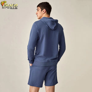 Pull à capuche d'été personnalisé unisexe et ensemble de shorts de jogging en coton pour hommes Active Bottoms survêtement personnalisable - Product Image 2
