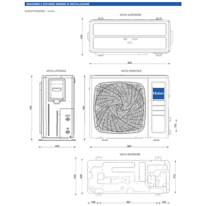 Sistema de Calefacción y Refrigeración Monobloque Haier Super Acqua 5kW R32 A+++ con Bomba de Calor Hidrónica Inverter Aire-Agua para el Hogar - Product Image 4