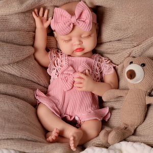 <span class=keywords><strong>Muñeca</strong></span> Reborn de Silicona de Cuerpo Completo de 16 Pulgadas, Modelo <span class=keywords><strong>Nancy</strong></span> de Babeside, Bebé Recién Nacida Dormida con Chupete, Juguete Infantil Realista - Product Image 3