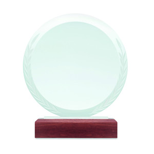 โล่รางวัลแก้วทรงกลม คีน ผลิตจากวัสดุธรรมชาติ - Product Image 1