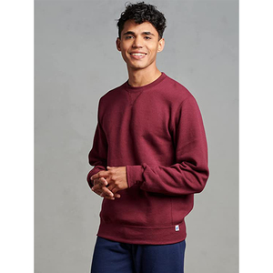 Unisex Cotton <b>Fleece</b> Sweatshirt Minimal Plain <b>Black</b> Crewneck Pullover Custom Logo Apparel Wholesale - Product Image 4