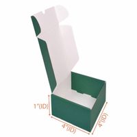 Boîte d'expédition rigide biodégradable (vert + blanc) |   Emballage alimentaire pour sushis écologique, matériaux recyclés, forme personnalisée, respectueux de l'environnement
