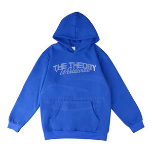 Ropa de invierno Color sólido Hombres Sudaderas con capucha de diamantes de imitación Ropa de moda Básicos Hombres Sudaderas con capucha de diamantes de imitación - Product Image 1