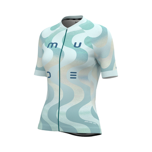 Camiseta de Ciclismo para Mujer SOLACE Curvy Opal, Transpirable, de Manga Corta, de Poliéster, para Actividades al Aire Libre - Product Image 1