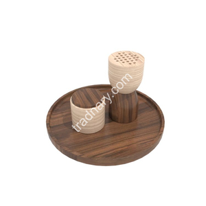 Dernier brûleur traditionnel Mubkhar Bukhoor brûleur d'encens en bois forme de cône cadeau Ramadan Tradnary Exim Pvt Ltd vente en gros disponible - Product Image 3