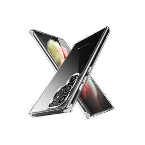 Coque de protection transparente en silicone mat anti-traces de doigts avec dos électroplaqué MRSA Forst pour Samsung Galaxy S22 Ultra - Product Image 1