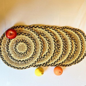 Round Woven Seagrass Charger Plate Natural Handmade Dining Table Mat Farmhouse Home Decor Wholesale <b>Christmas</b> New year Gift - Product Image 6