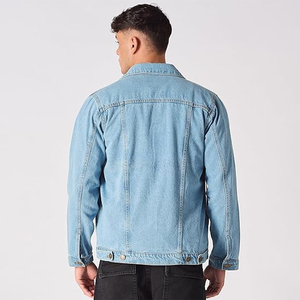 Veste en jean en coton pour homme sur mesure en gros, veste en denim décontractée de haute qualité fabriquée au Pakistan - Product Image 2