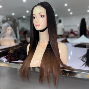 Pelucas hermosas de la más alta calidad, cabello humano Real 100%, cabello humano vietnamita, hueso recto, peluca con cierre de Color personalizado 2025 - Product Image 3