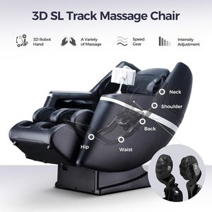 Fauteuil de massage pour tout le corps, fauteuil de massage à gravité zéro avec chaleur, rouleaux de massage, repose-pieds, modes automatiques, haut-parleur Bluetooth, écran tactile - Product Image 2