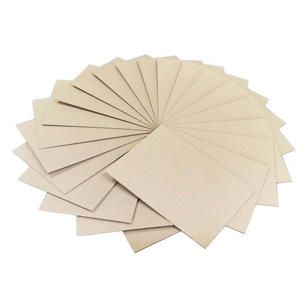 Uncoated Hard Chipboard   Grey Laminated Paper Sheet Materials Used For Stationery Arch File Ring File Book Binding Hard Cover