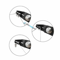 Pince à sertir pour perles en acier inoxydable MA-5999+ ZetoMed Pro légère, trous de 2,5 mm pour fil d'argent et d'or, outil de bijouterie