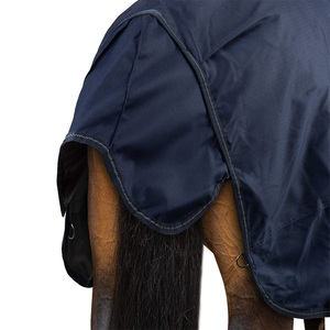 Vente chaude Sports de luxe en plein air Tapis d'équitation Couleur bleu marine Polyester fait Tapis de cheval avec taille personnalisée Service OEM - Product Image 5