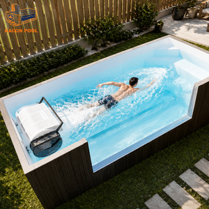 Équipement de <span class=keywords><strong>piscine</strong></span> familiale extérieure pour maison et jardin, petite <span class=keywords><strong>piscine</strong></span> pour adultes fabriquée en Chine avec système de <span class=keywords><strong>contre</strong></span>-<span class=keywords><strong>courant</strong></span> pour piscines - Product Image 5