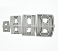 Angle de raccord d'angle en aluminium connecteur support de fixation 2020 3030 4040 4545 série profilé en aluminium industriel