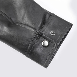 เสื้อแจ็คเก็ตหนังผู้ชาย คุณภาพพรีเมียม แฟชั่นเสื้อคลุม เหมาะสำหรับขี่มอเตอร์ไซค์และใช้ในชีวิตประจำวัน - Product Image 5