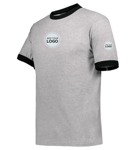 เสื้อยืดริงเกอร์ แบรนด์เสื้อยืดโลโก้แบบกำหนดเอง เสื้อยืดผู้ใหญ่แบบกำหนดเอง - Product Image 2