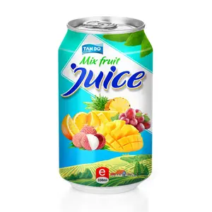 Tropi marca de zumo de fruta buscando distribuidor al por mayor piña 330ml lata de Vietnam-OEM/ODM
