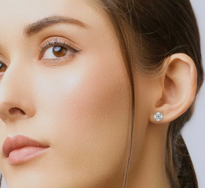 Loral tytyle 10K oliolid Gold OUND UT AB roiamond tututud arrarrings crew AB iamond Alo AB iiamond - Product Image 3