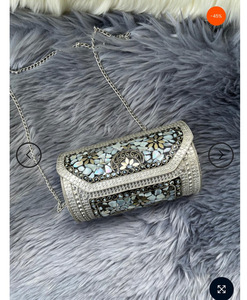Clutch Bag for Women & Girls Unique Design Mosaic Shoulder Chain Evening Bag - Product Image 6