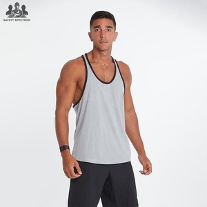 Hot Selling Men's Casual Knitted 100% Cotton Workout Gym Tank Top Breathable Eco-Friendly Quick Dry Bodybuilding <b>Vest</b> Low MOQ - Product Image 5