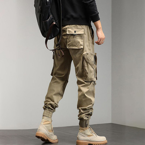 Ropa DE TRABAJO plana de verano para hombre, pantalones Cargo de algodón y poliéster 100%, nuevos pantalones de chándal informales de talla personalizada para hombre - Product Image 2