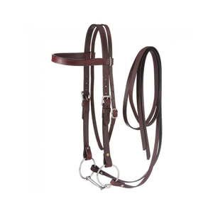Cabestro de Cuero Occidental Premium, Ajustable y Duradero, Brida para Caballo para Entrenamiento y Exhibición, Brida de Polo Genuina para Caballo - Product Image 6