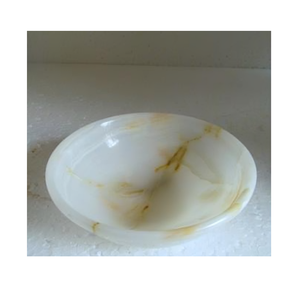 Cuenco de mármol decorativo piedra natural hecho a mano versátil elegante centro de mesa utilidad para comedor servir ensalada de frutas Decoración de cocina - Product Image 6