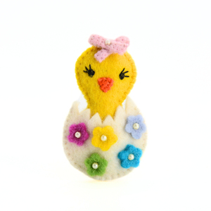 Oeuf de Pâques fait à la main écologique bricolage Applique laine fait oeuf fissuré décoration pour la maison pour décor de Pâques - Product Image 1