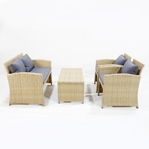 Juego de Sofás de Mimbre de Plástico Moderno Más Vendido para Exteriores, Patio, Jardín, Muebles de Mimbre de Polietileno, Mimbre para Jardín, Patio, Exterior - Product Image 2