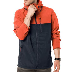 Veste coupe-vent d'hiver personnalisée pour hommes, couleur unie, style de rue - Product Image 2